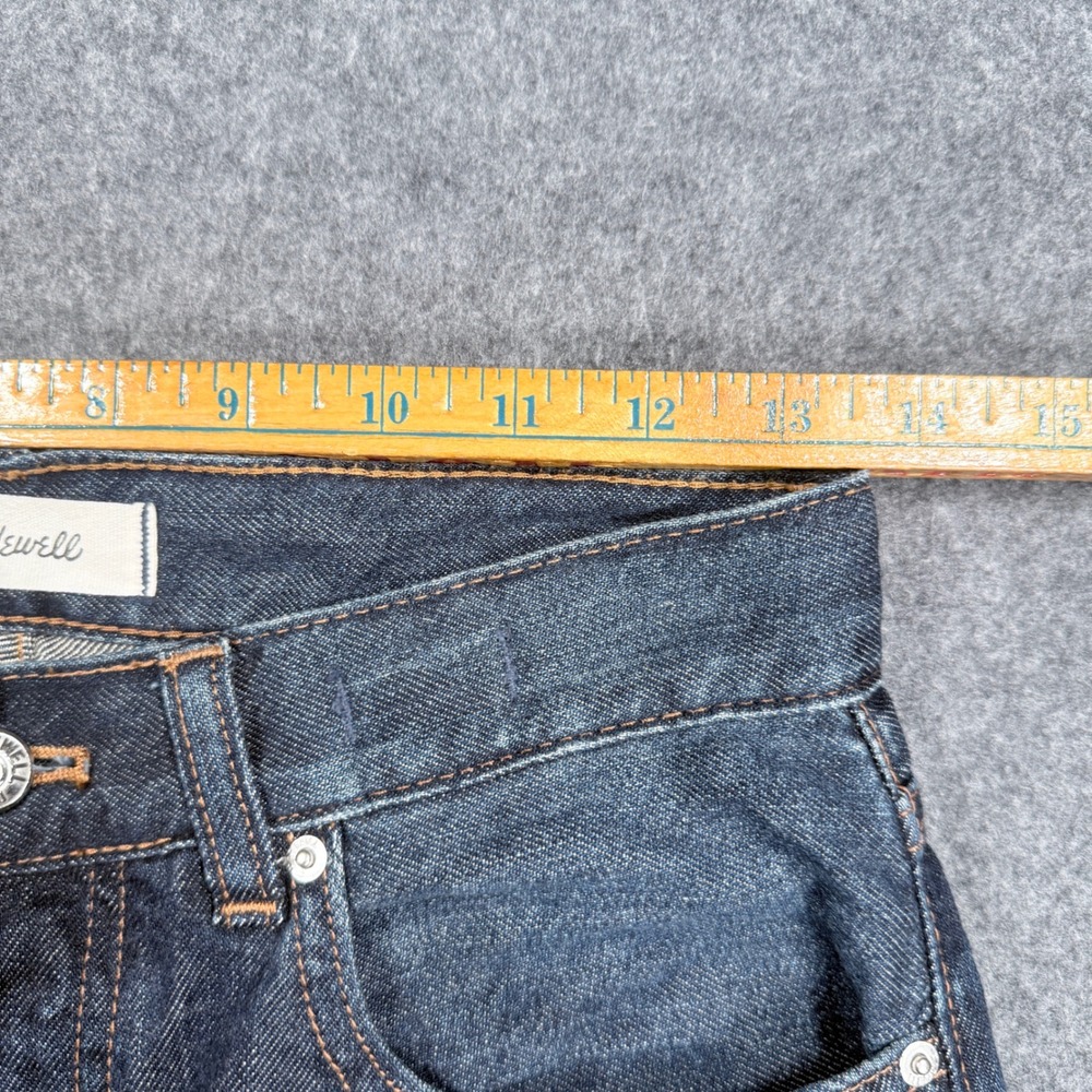 Madewell The Dean Easy Straight Jean Dark Indigo Wash Button Fly Size 24 - Picture 6 of 14